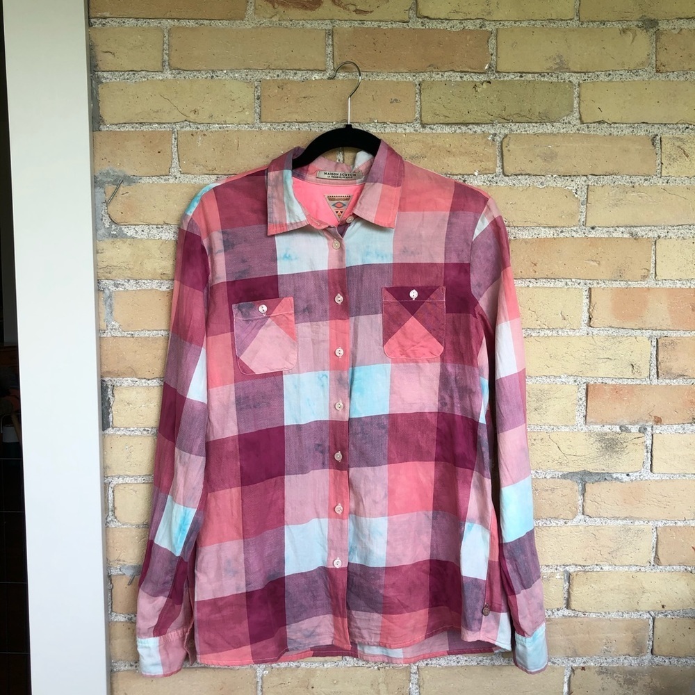 Maison Scotch Plaid Shirt